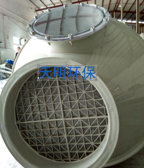 天明环保pp喷淋塔车间生产实拍
